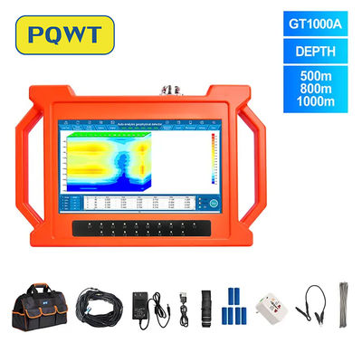 PQWT GT1000A อุปกรณ์สำรวจทางธรณีวิทยาเครื่องตรวจจับน้ำระยะไกล 18 ช่อง