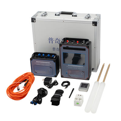 เครื่องตรวจจับน้ำ PQWT-TC1200 พร้อมหน้าจอ LCD หลายความถี่ 1200 เมตร สำหรับการค้นหาน้ำบาดาลลึก