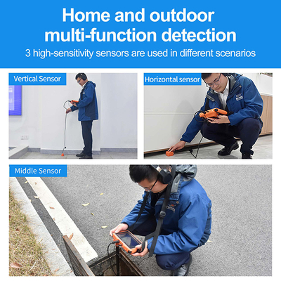 Pqwt-L5000 Multi Sensors เครื่องตรวจจับการรั่วไหลของท่อน้ําความลึก 5m สําหรับภายในภายนอก