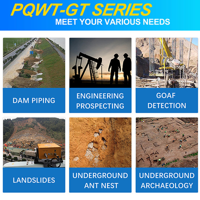 PQWT-GT2000A ภายใต้พื้นดิน ถ้ําลึกเจาะบ่อน้ํา 2000m การวิเคราะห์แผนที่ 3 มิติอัตโนมัติ การตรวจจับน้ําใต้ดินอย่างรวดเร็ว