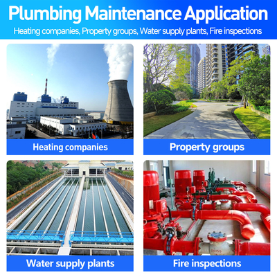 PQWT LDC เครื่องตรวจจับการรั่วไหลของท่อน้ำอัลตราโซนิก 9m อุปกรณ์ประปา