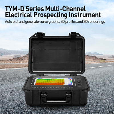 TYM D Series เครื่องตรวจจับน้ําบ่อน้ํา 500m เครื่องค้นหาน้ําใต้ดิน 16 ช่องอุปกรณ์สํารวจภูมิวิทยา