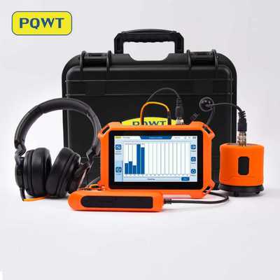เครื่องตรวจจับการรั่ว PQWT-125B พร้อมเครื่องตรวจจับการรั่ว AI และสัญลักษณ์สะท้อนเปลือกสองแบบสําหรับความแม่นยํา ± 1m ในการตรวจจับท่อน้ํา
