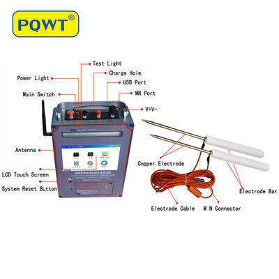 เครื่องตรวจจับน้ำบาดาล PQWT-TC700 ความลึก 600 เมตร พร้อมหน้าจอสัมผัสและแม่นยำ 92% สำหรับการตรวจหาน้ำบาดาล