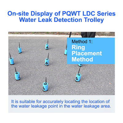 15M Smart Water Pipeline รถขนของตรวจจับการรั่ว 9m ลึก PQWT LDC