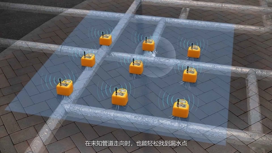 เครื่องตรวจจับเสียงรั่วแบบพกพา 8m สำหรับท่อประปาใต้ดิน