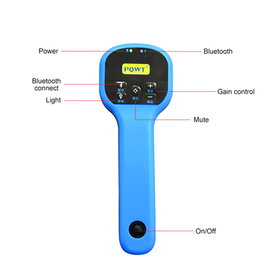 PQWT BT20 30 อุปกรณ์ตรวจจับการรั่วไหลของน้ำใต้ดินแบบท่อ 9m