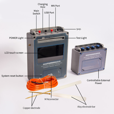 PQWT- WT1200 เครื่องตรวจจับแร่ใต้ดินทองคำพร้อมเซนเซอร์ความลึก 1500 เมตร
