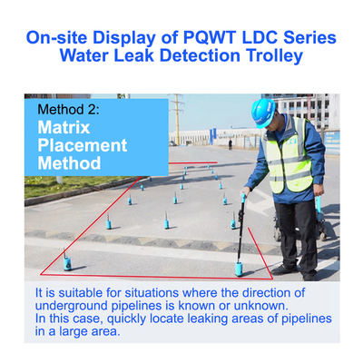 อุปกรณ์ตรวจสอบการรั่วไหลของท่อน้ําระบายน้ํา Ultrasonic Underground PQWT LDC 10M