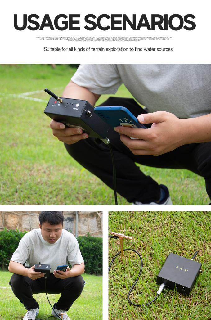 เครื่องตรวจจับน้ําหลุมเจาะ TYM P Series เครื่องตรวจจับน้ําใต้ดินมือถือ 5