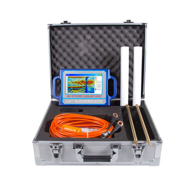 เครื่องตรวจจับน้ํา PQWT S500 พร้อมจอ LCD แบตเตอรี่ลิตยูมที่สามารถชาร์จใหม่ได้ และความถี่สามเท่าสําหรับตรวจจับน้ําใต้ดิน